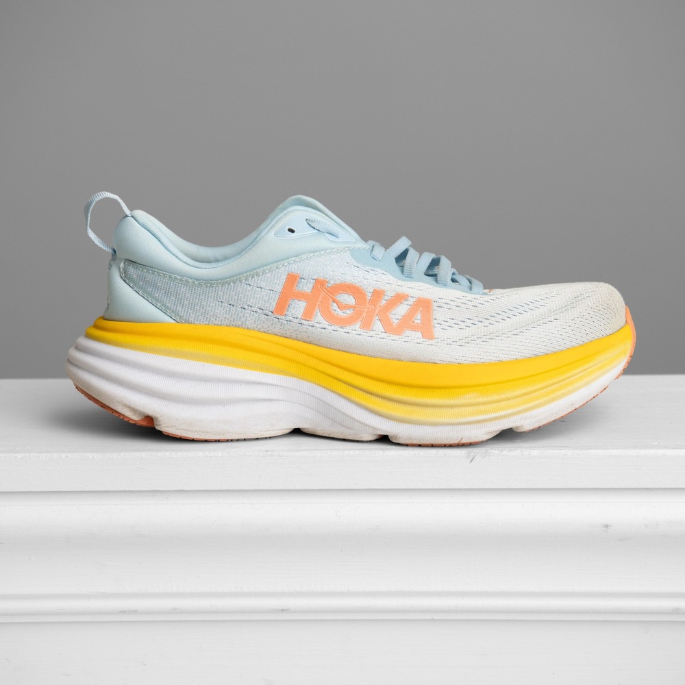 Hoka Bondi 8 Womens Sz 8.5 Running Shoes Athleisure Orthopedic Comfort Chunky